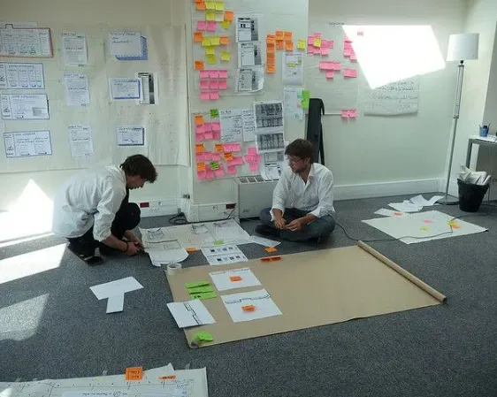 Workshop con post-it